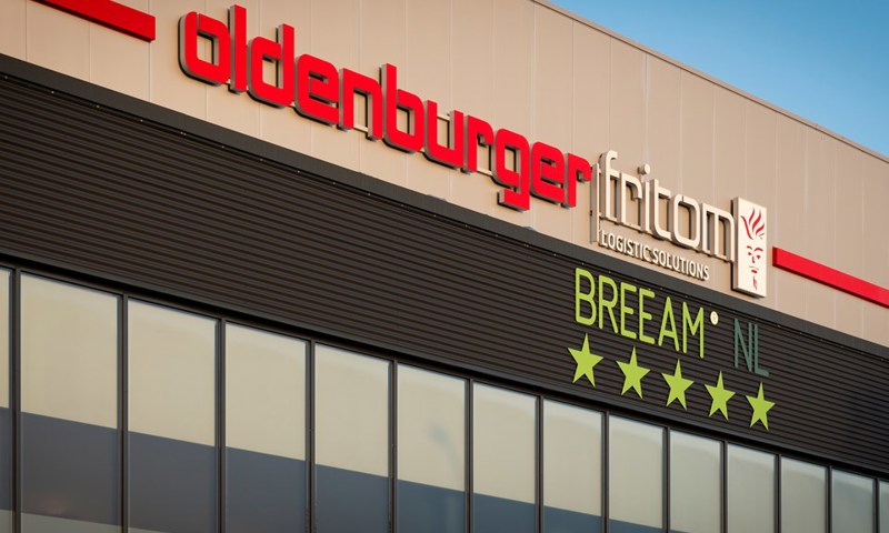 Oldenburger|Fritom beschikt in Veendam over een BREEAM Outstanding distributiecentrum met geavanceerde duurzame installaties.