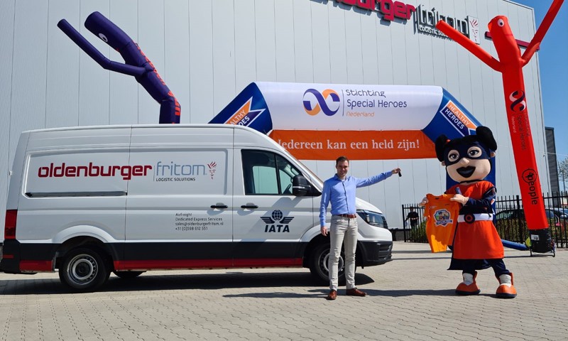 Logistiek dienstverlener Oldenburger|Fritom uit Veendam is een partnership aangegaan met Stichting Special Heroes Nederland.