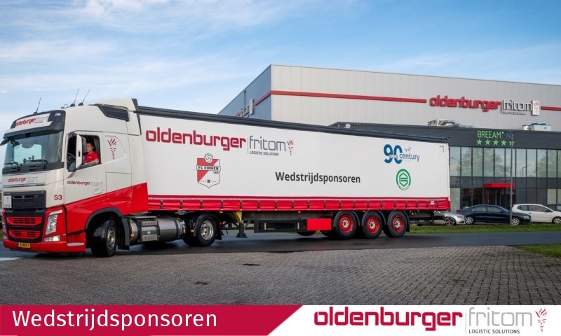 Century Autogroep en Oldenburger|Fritom wedstrijdsponsoren FC Emmen en FC Groningen.